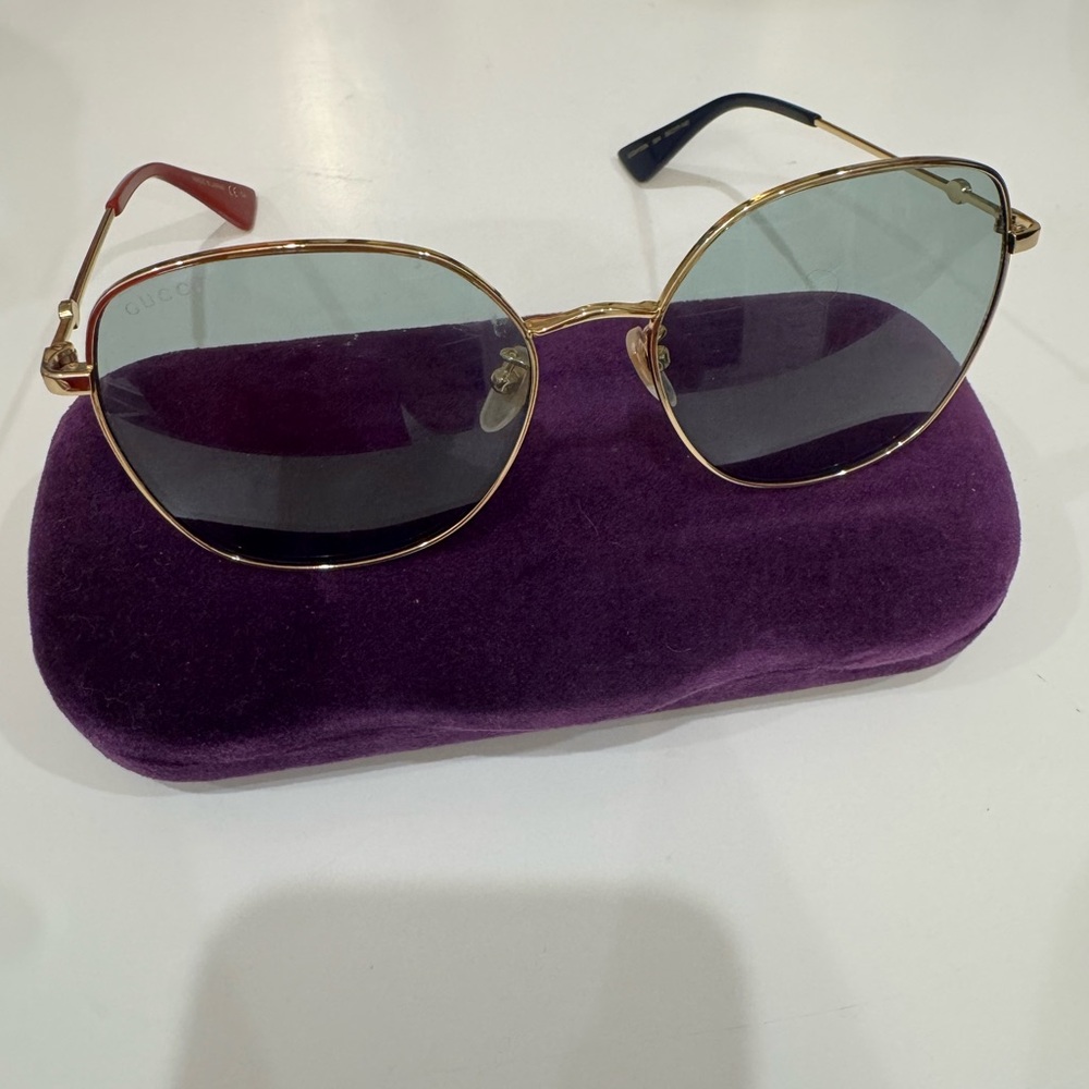 Gucci Gold Frame Sunglasses